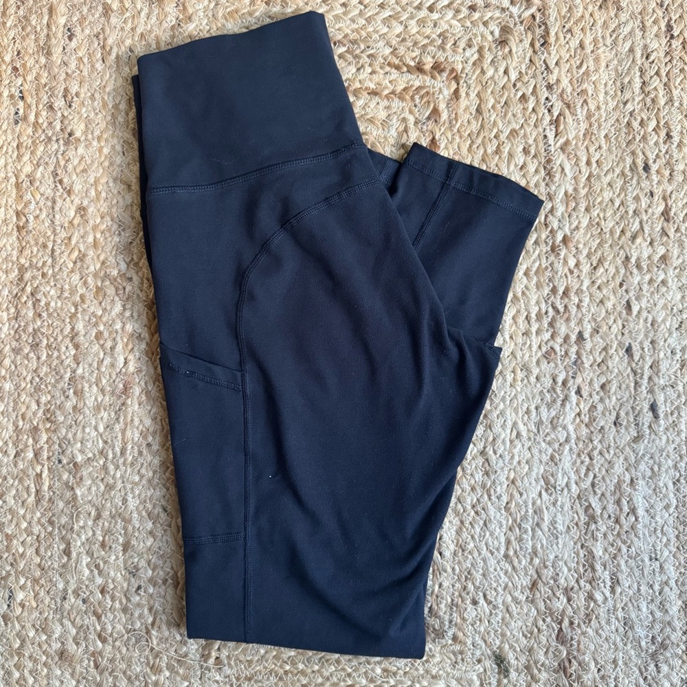 Aerie Offline Black High-Waisted Pocket Leggings | Hugger | Sz Large - Picture 5 of 7